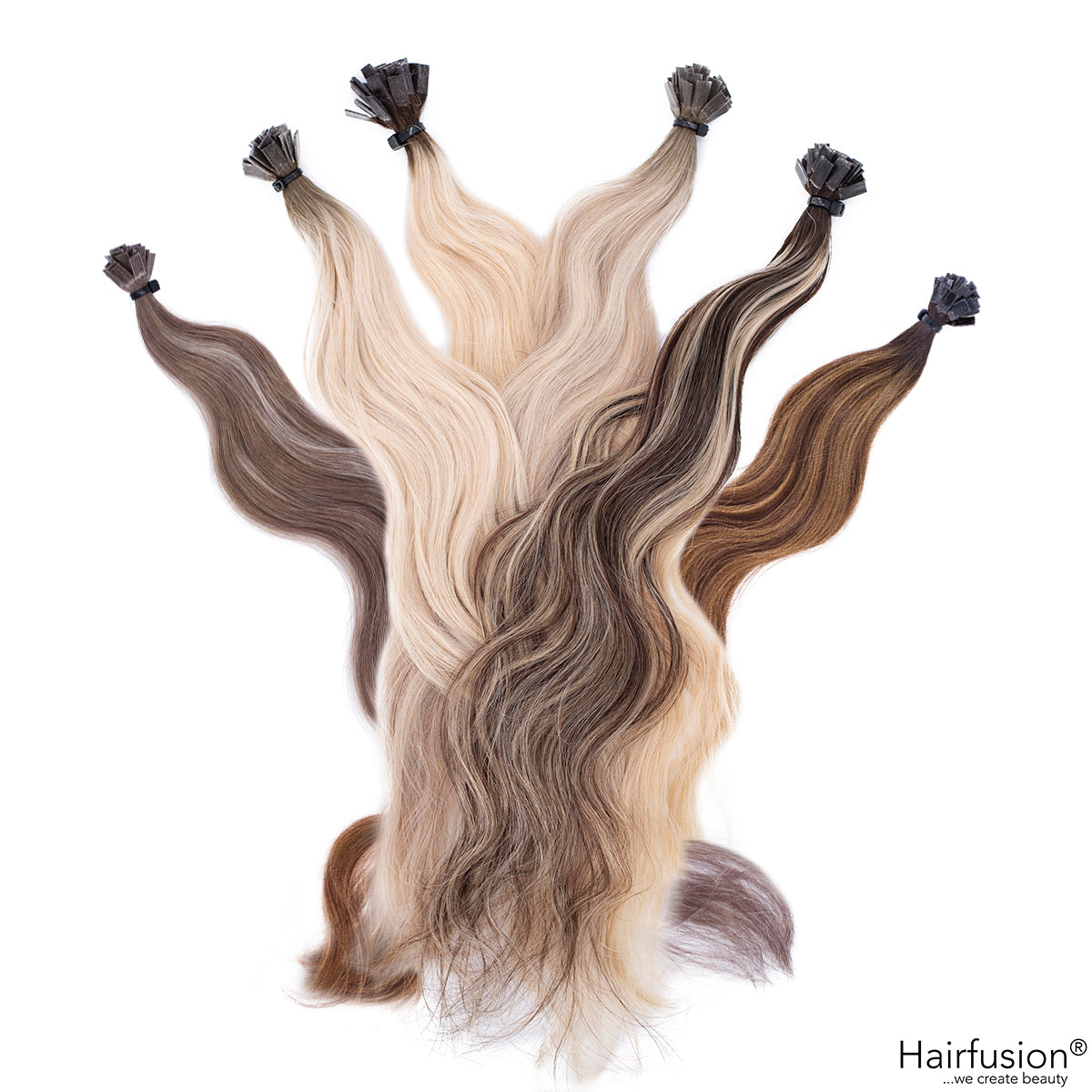 Bonding Extensions PREMIUM QUALITÄT GEWELLT Balayage - 25 Stück
