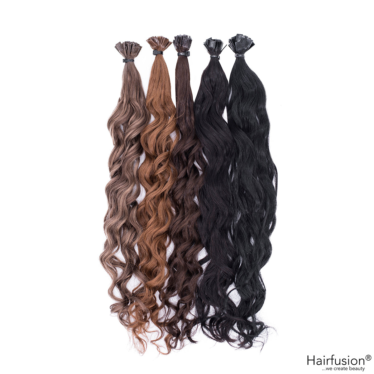 Bonding Extensions PREMIUM QUALITÄT GELOCKT einfarbig - 25 Stück