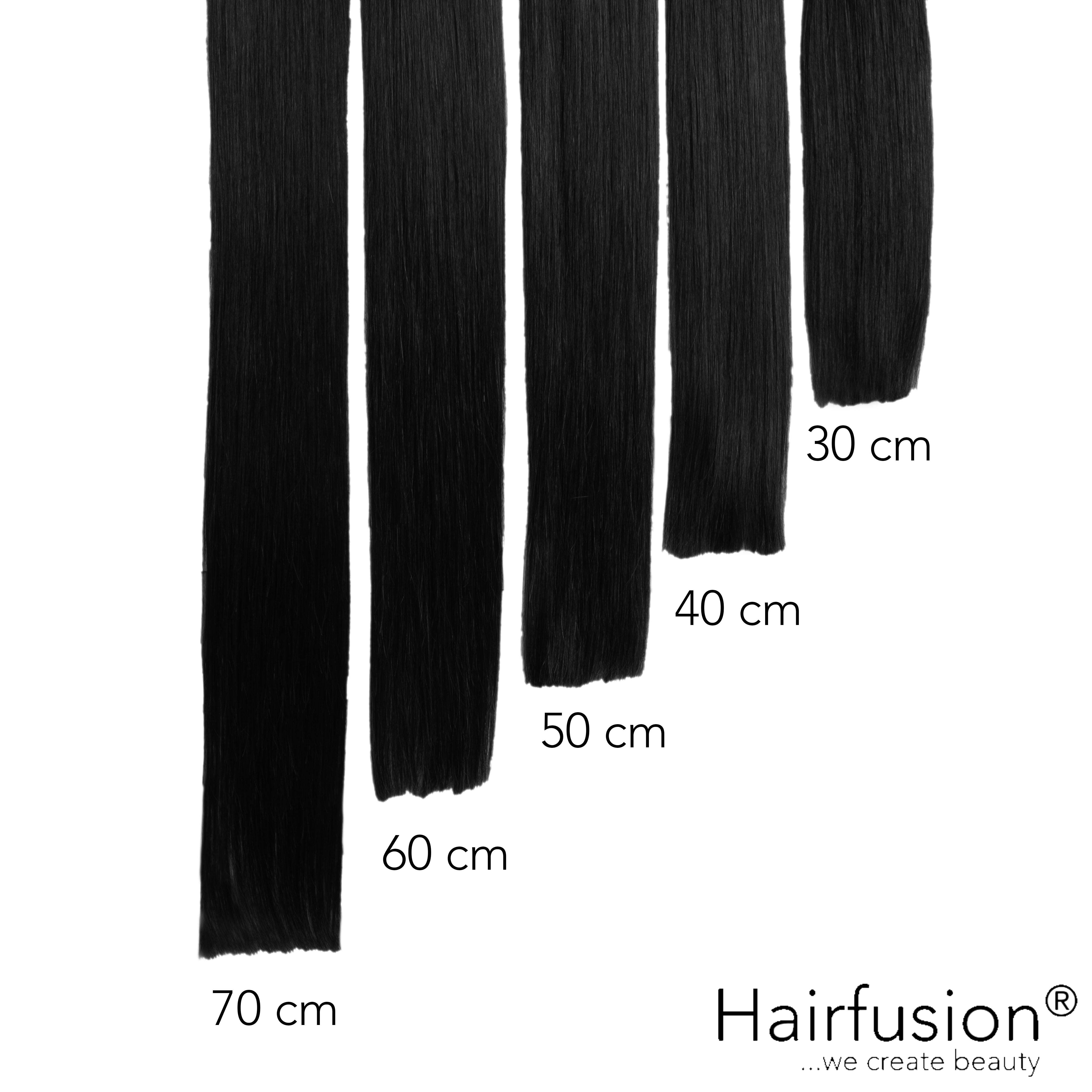 Bonding Extensions PREMIUM QUALITÄT GLATT einfarbig - 25 Stück