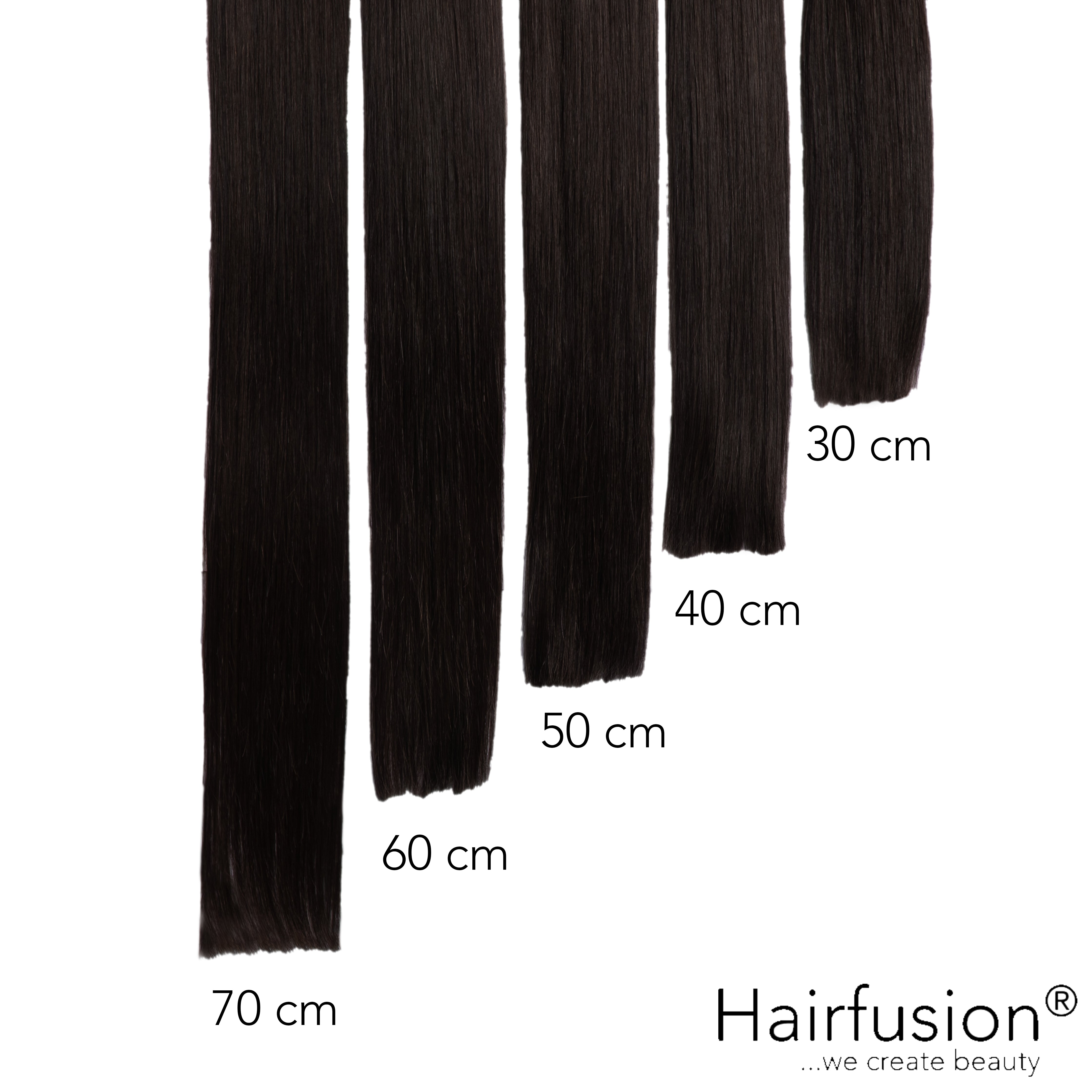 Bonding Extensions PREMIUM QUALITÄT GLATT einfarbig - 25 Stück