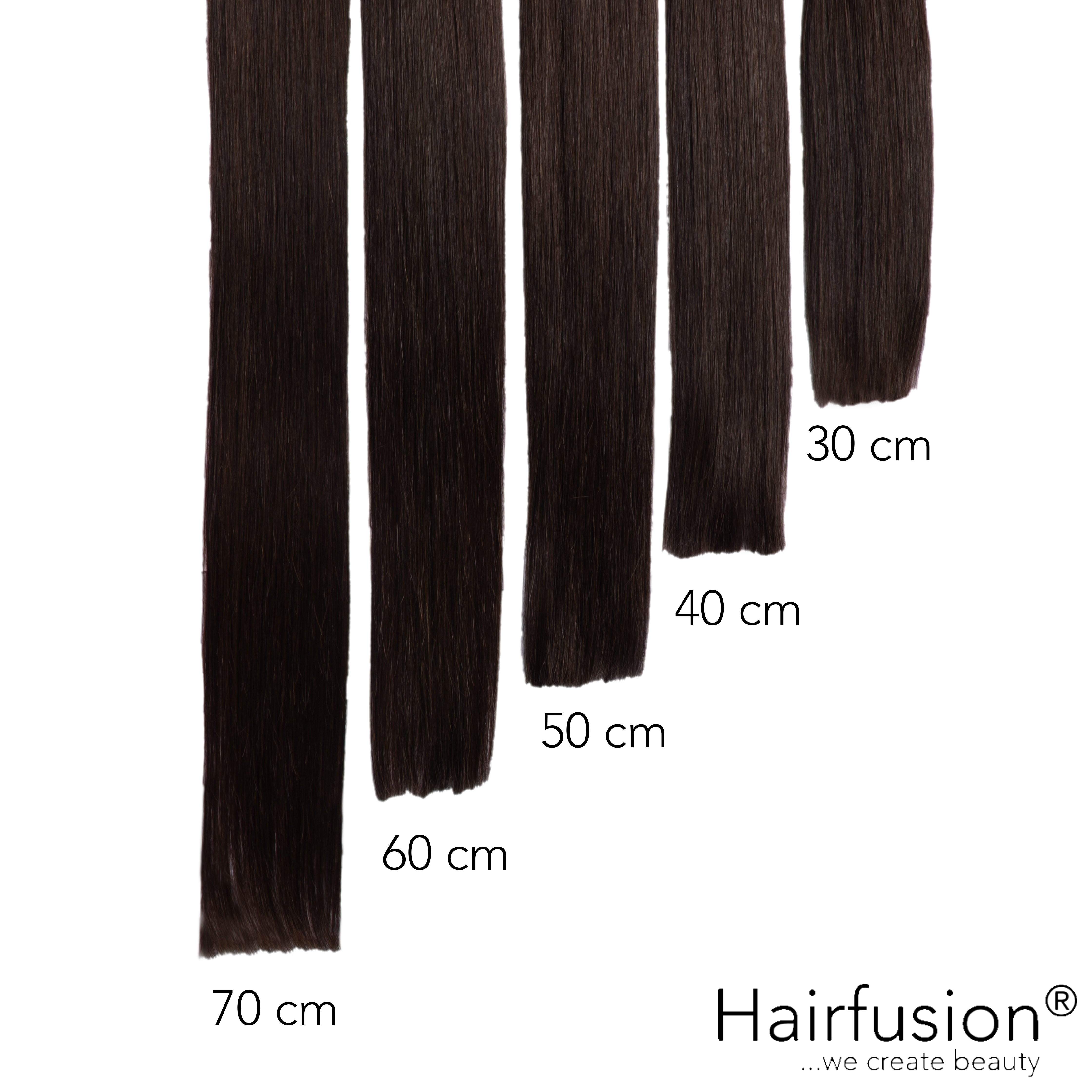 Bonding Extensions PREMIUM QUALITÄT GLATT einfarbig - 25 Stück