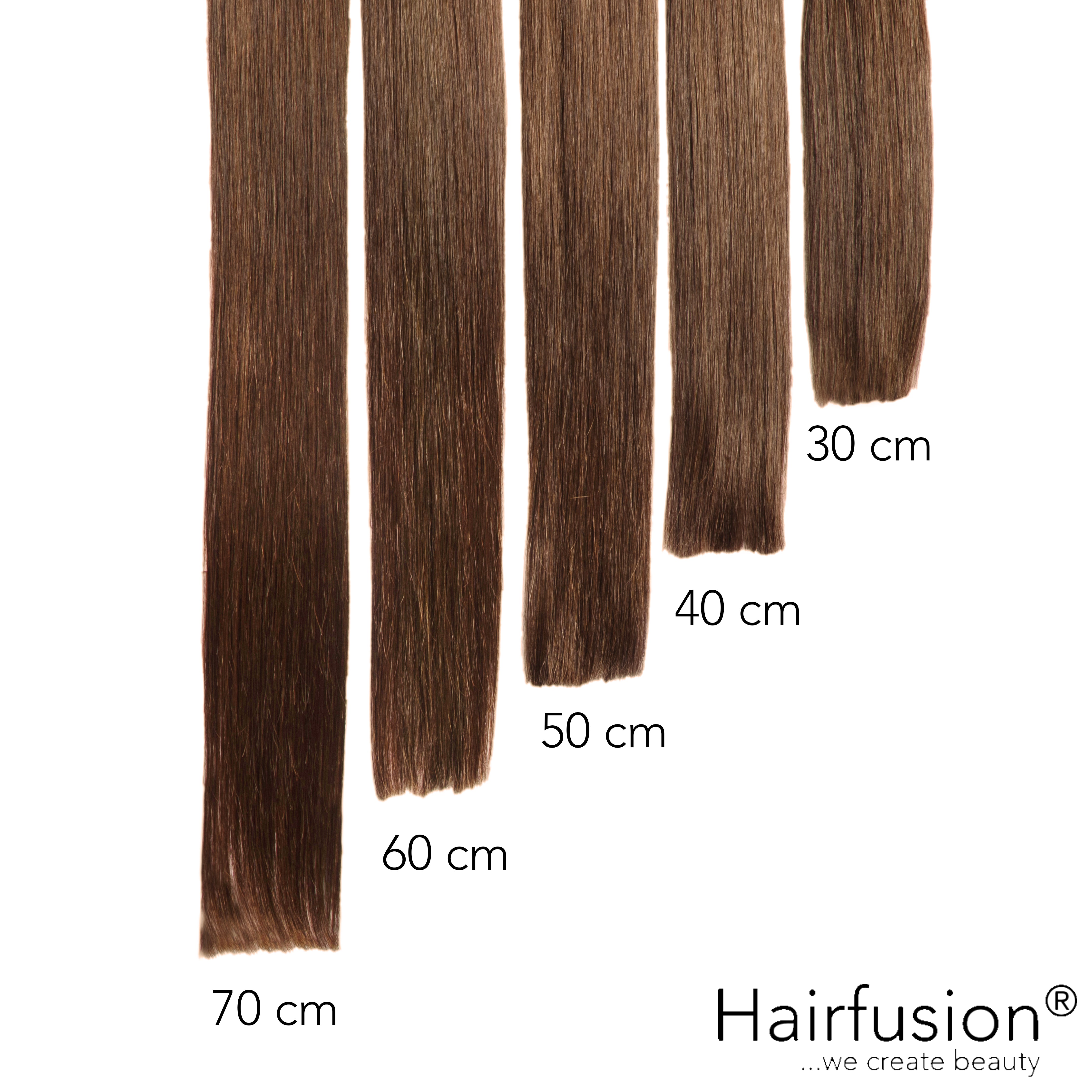 Bonding Extensions PREMIUM QUALITÄT GLATT einfarbig - 25 Stück