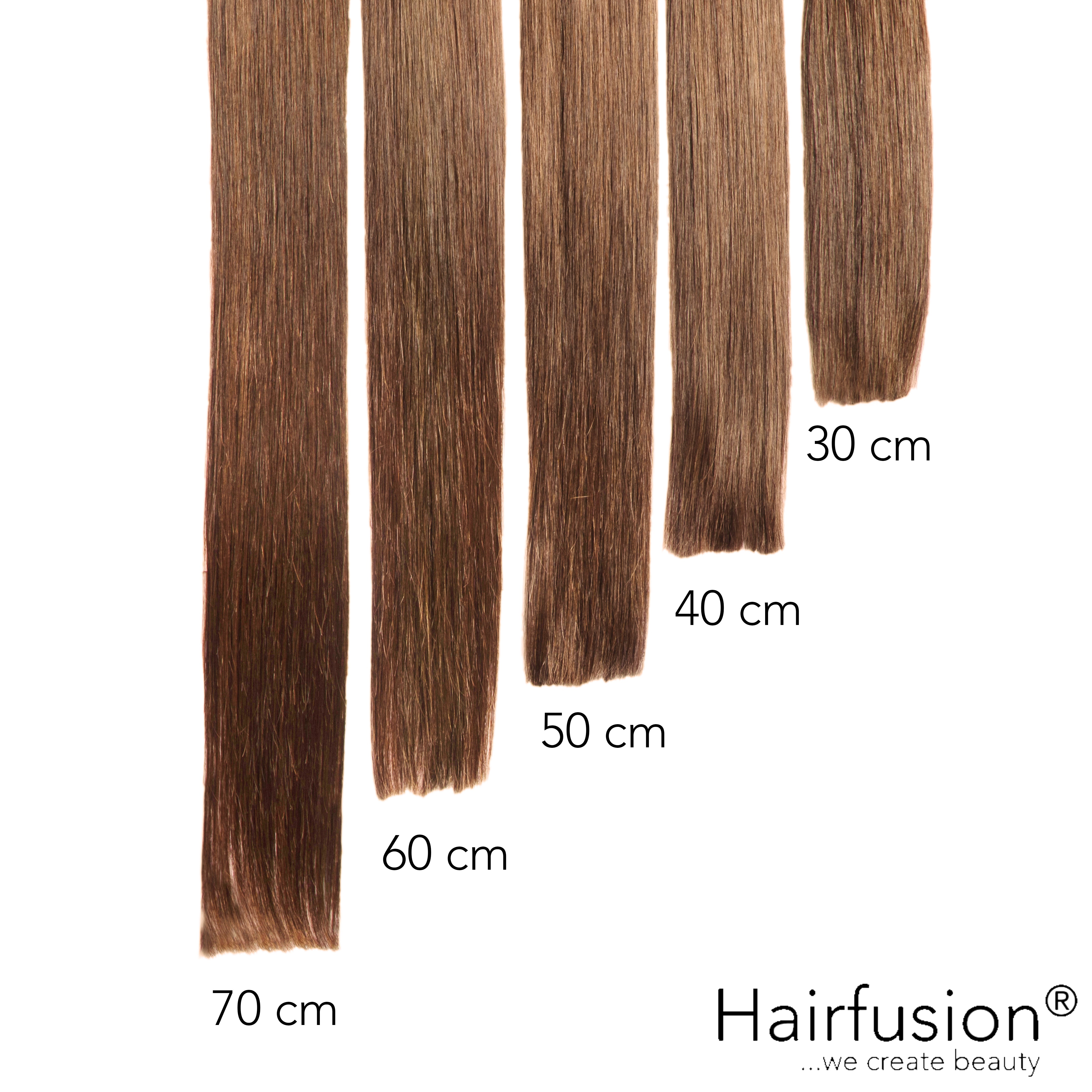 Bonding Extensions PREMIUM QUALITÄT GLATT einfarbig - 25 Stück