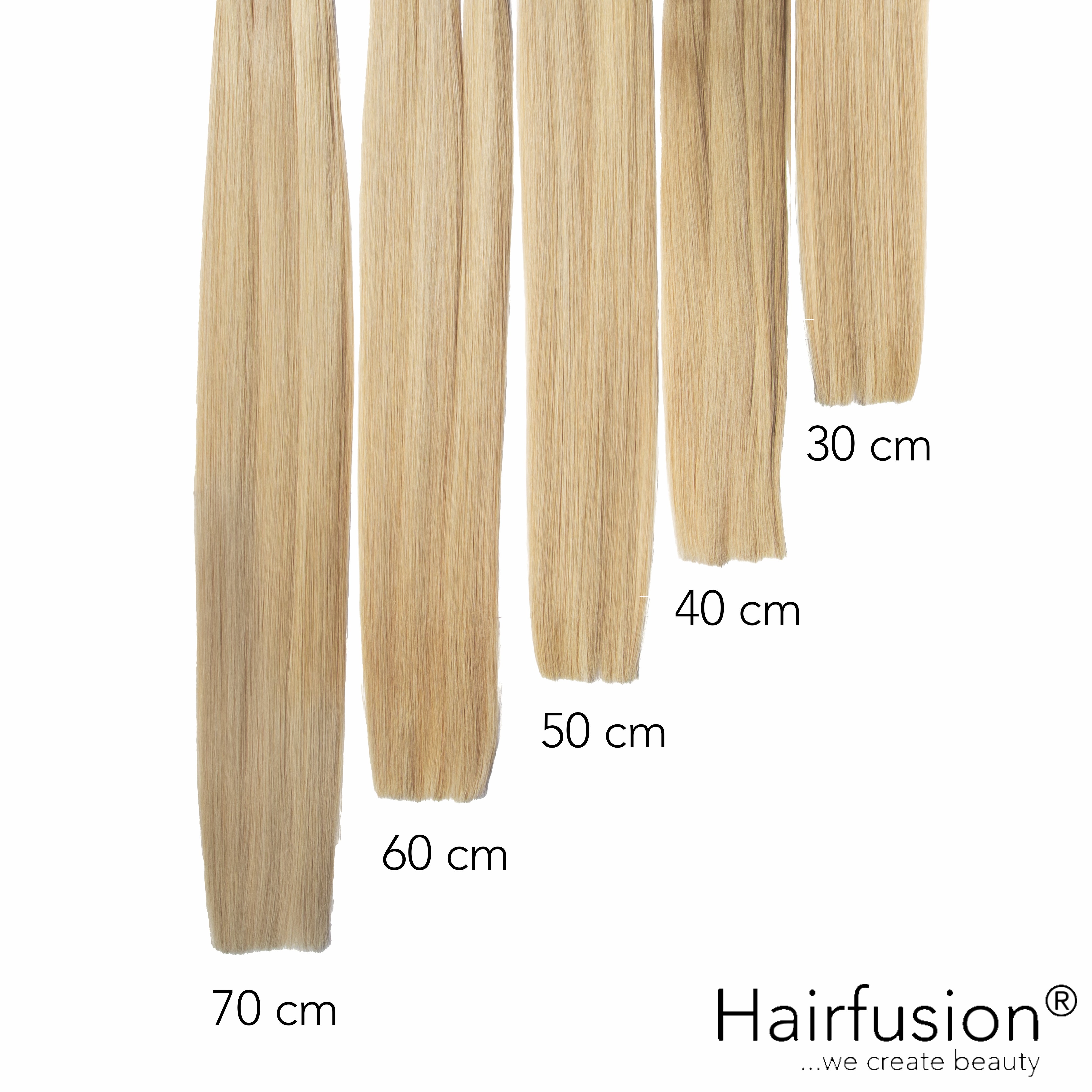 Bonding Extensions PREMIUM QUALITÄT GLATT einfarbig - 25 Stück