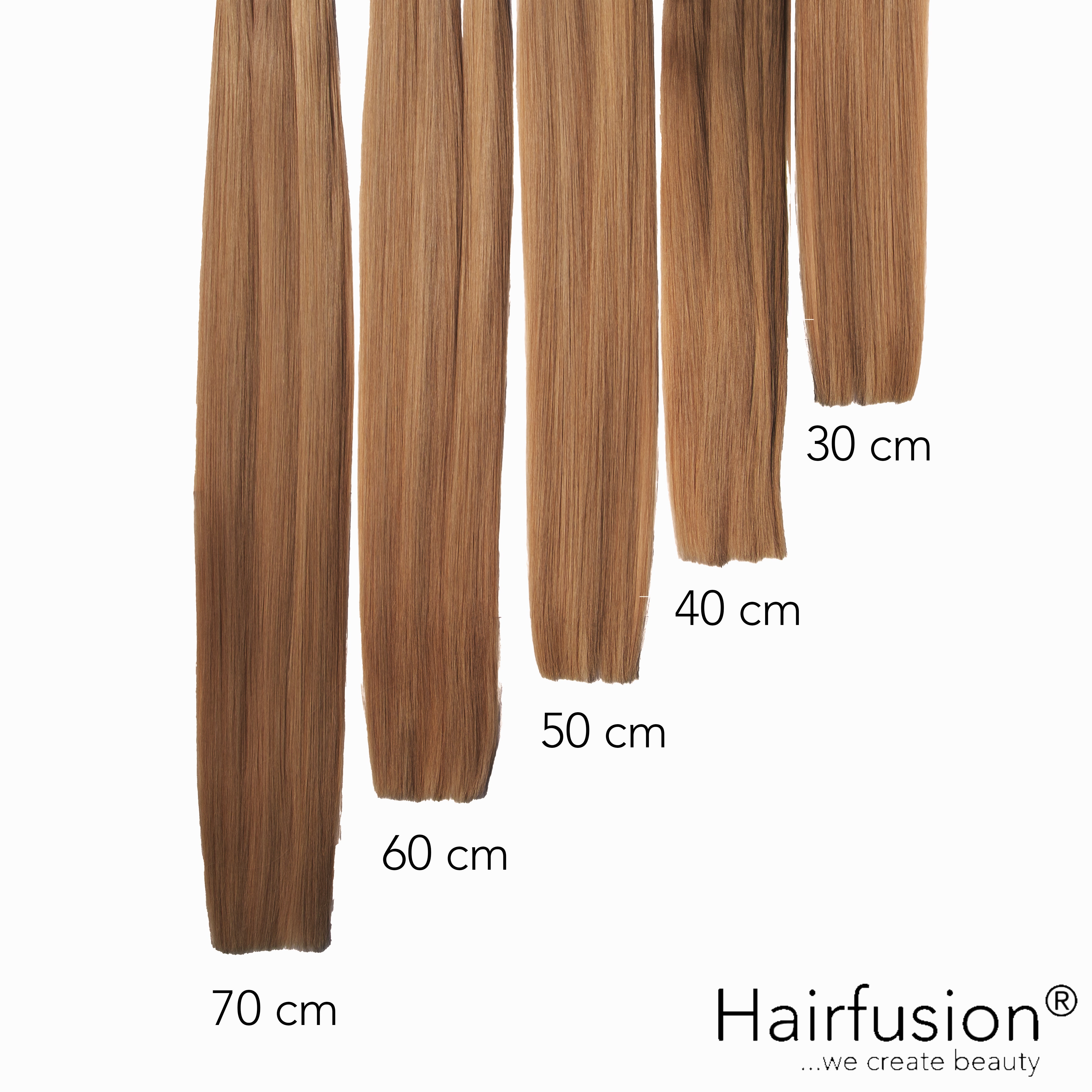 Bonding Extensions PREMIUM QUALITÄT GLATT einfarbig - 25 Stück