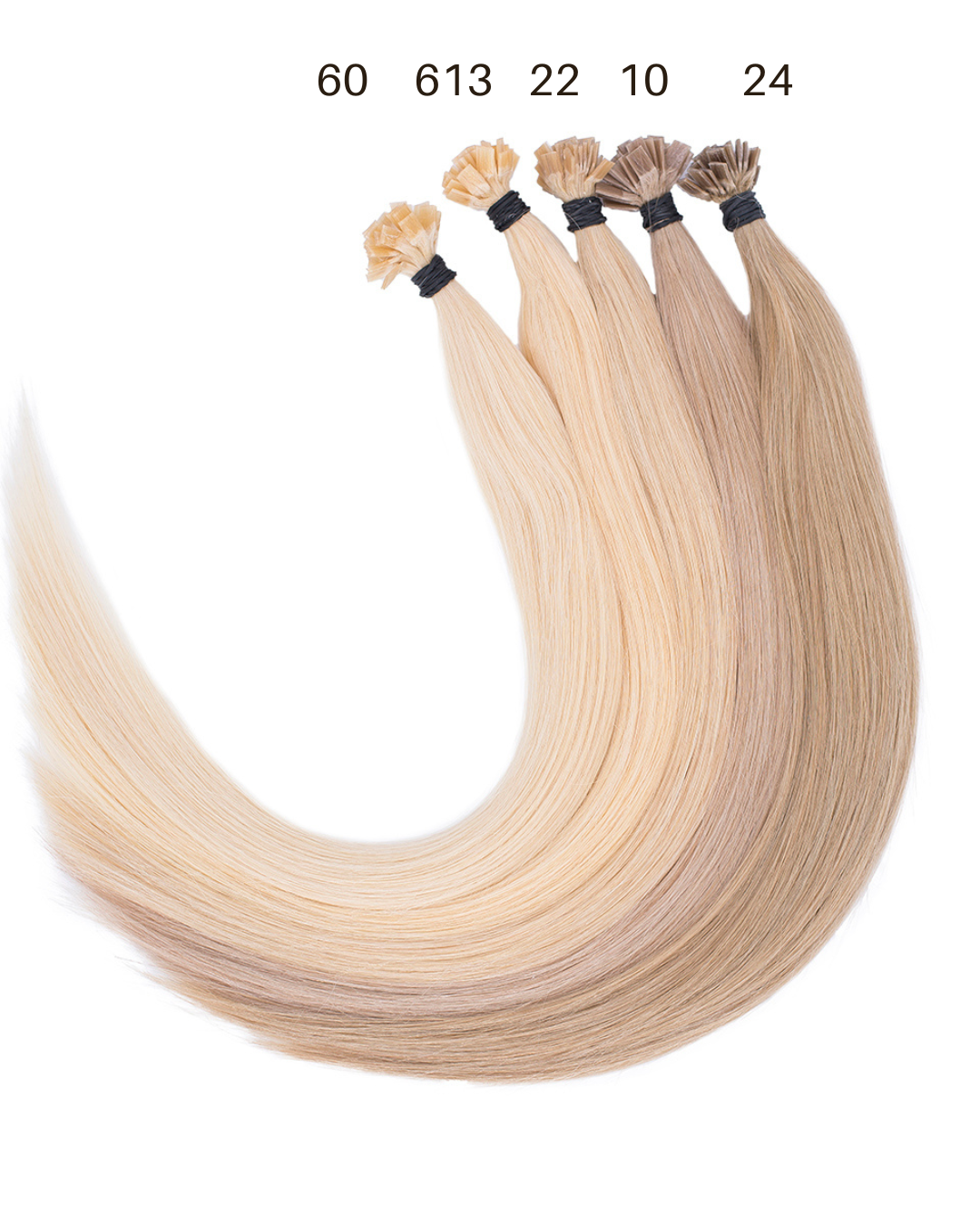 Bonding Extensions BASIC QUALITÄT GLATT einfarbig - 25 Stück