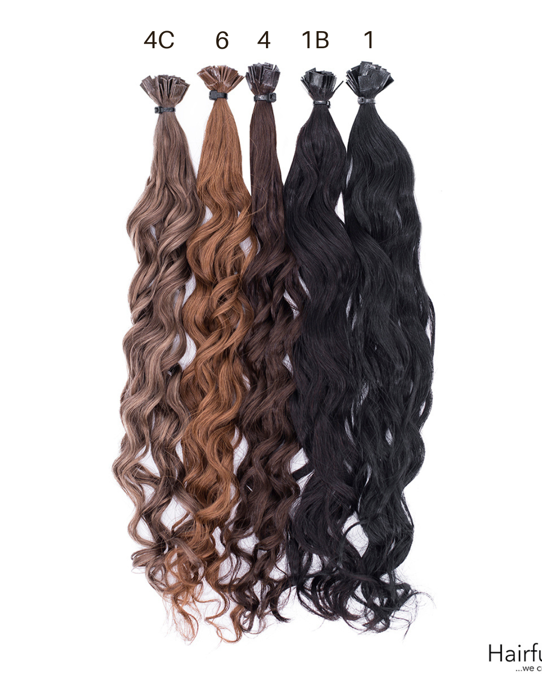Bonding Extensions PREMIUM QUALITÄT GELOCKT einfarbig - 25 Stück