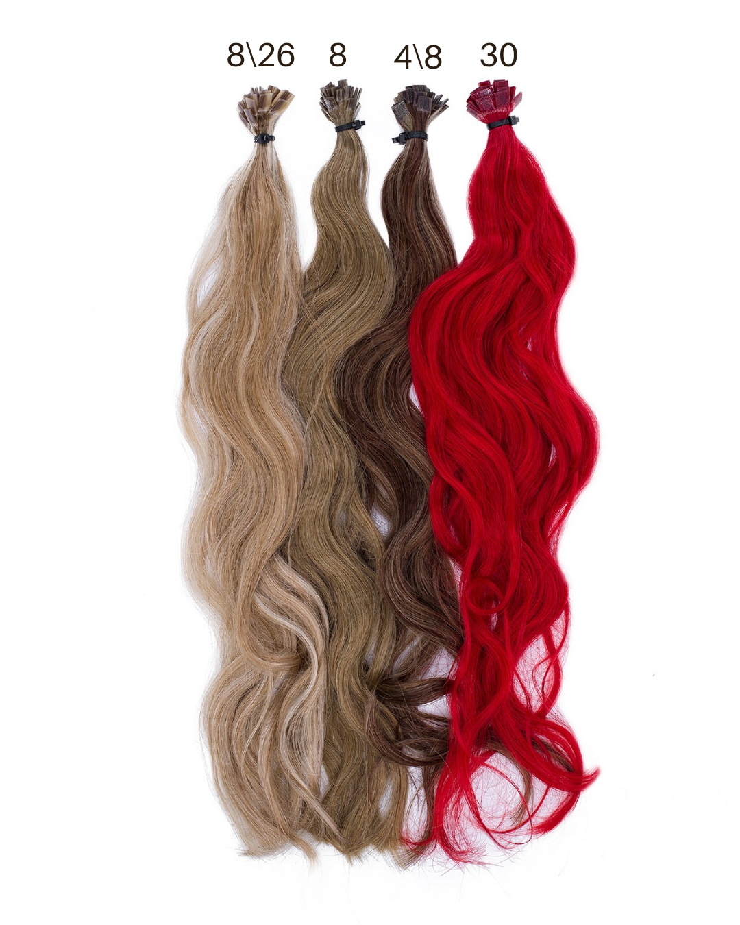 Bonding Extensions BASIC QUALITÄT GEWELLT gesträhnt - 25 Stück