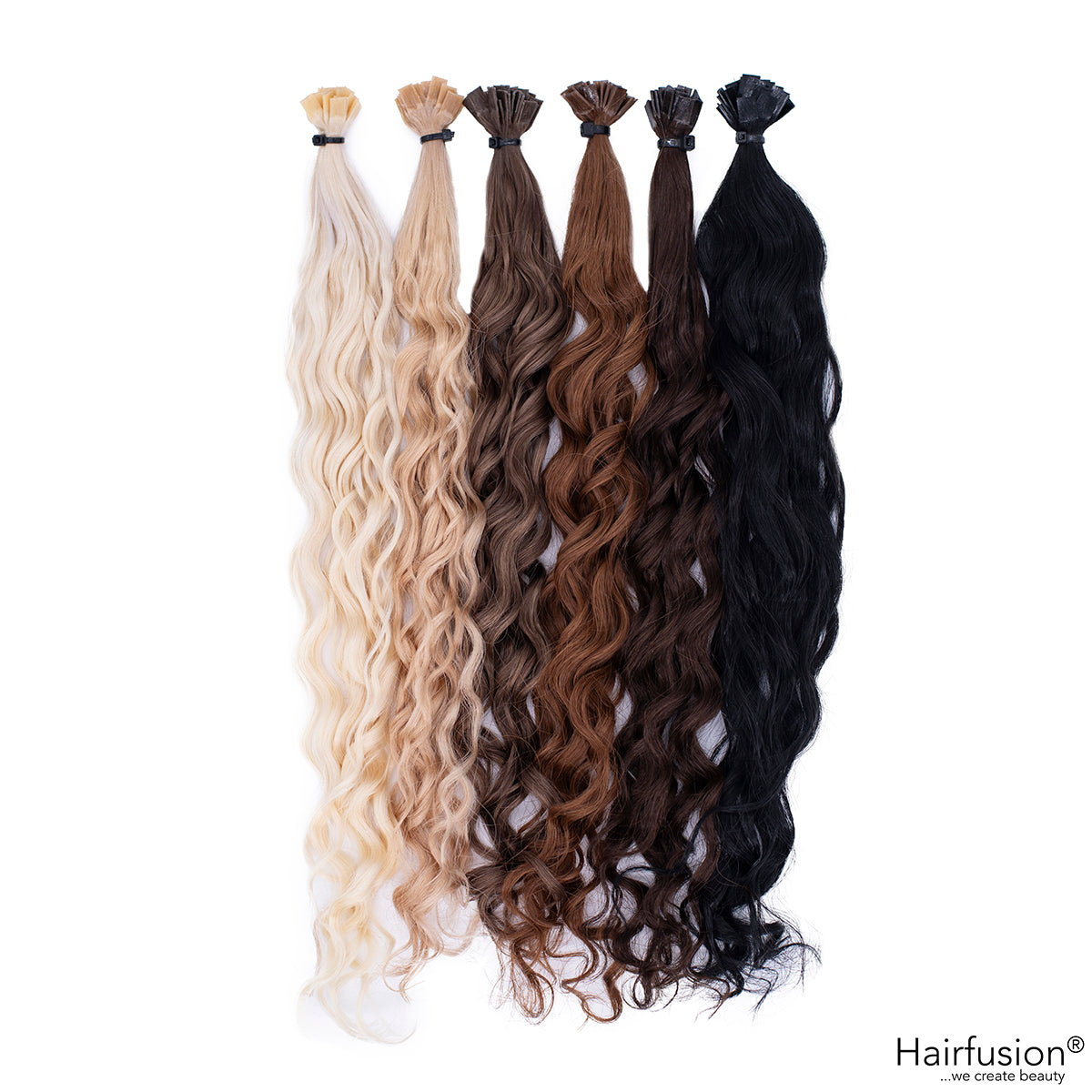 Bonding Extensions PREMIUM QUALITÄT GELOCKT einfarbig - 25 Stück