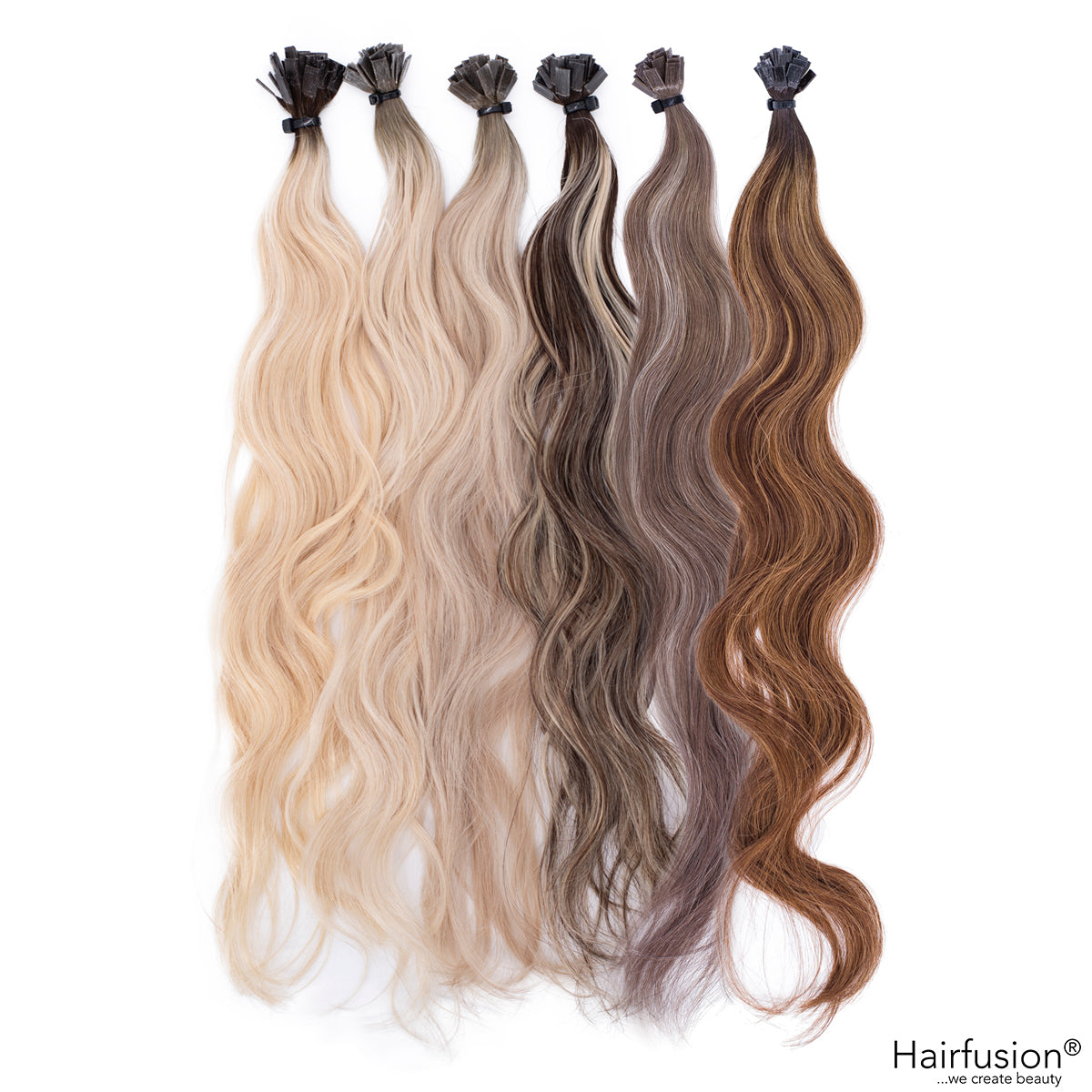 Bonding Extensions PREMIUM QUALITÄT GEWELLT Balayage - 25 Stück