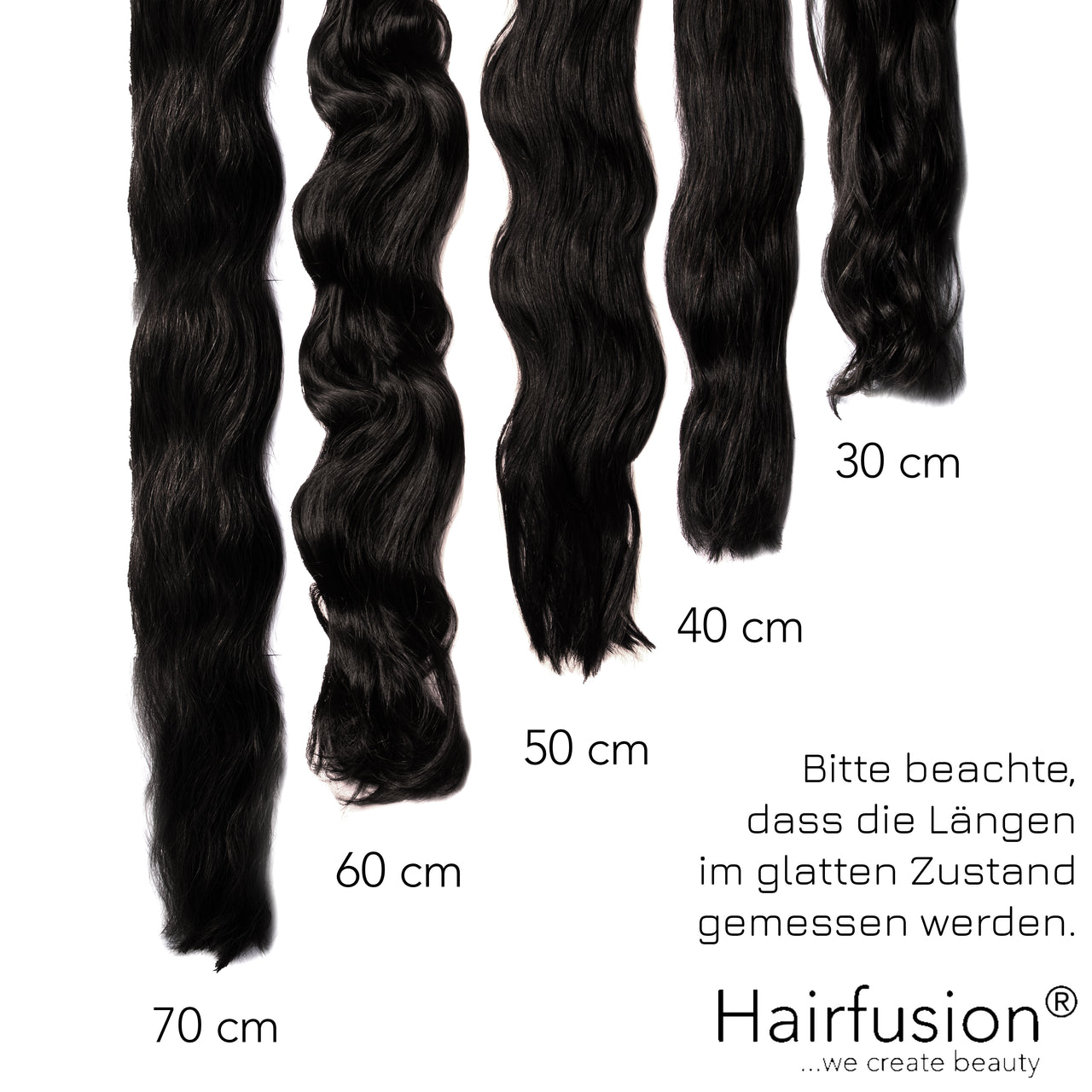 Bonding Extensions PREMIUM QUALITÄT GEWELLT einfarbig - 25 Stück