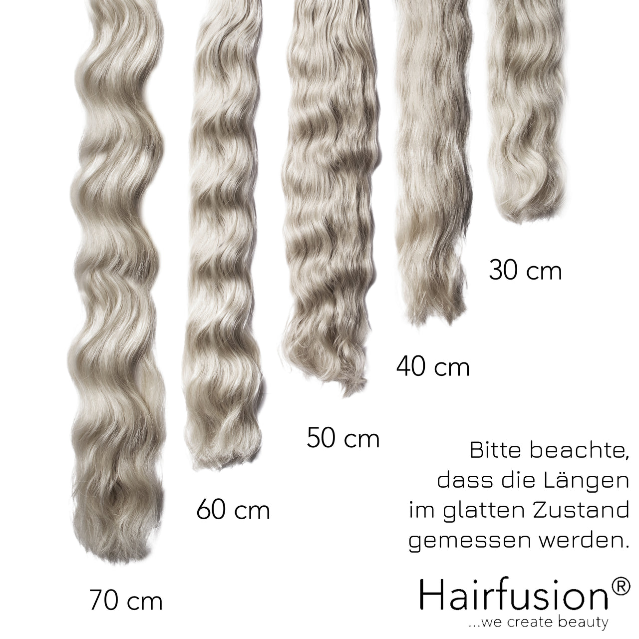 Bonding Extensions PREMIUM QUALITÄT GEWELLT einfarbig - 25 Stück