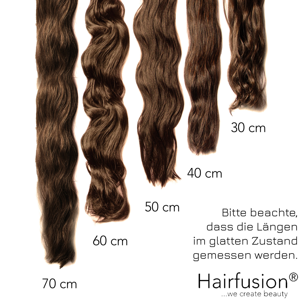 Bonding Extensions PREMIUM QUALITÄT GEWELLT einfarbig - 25 Stück