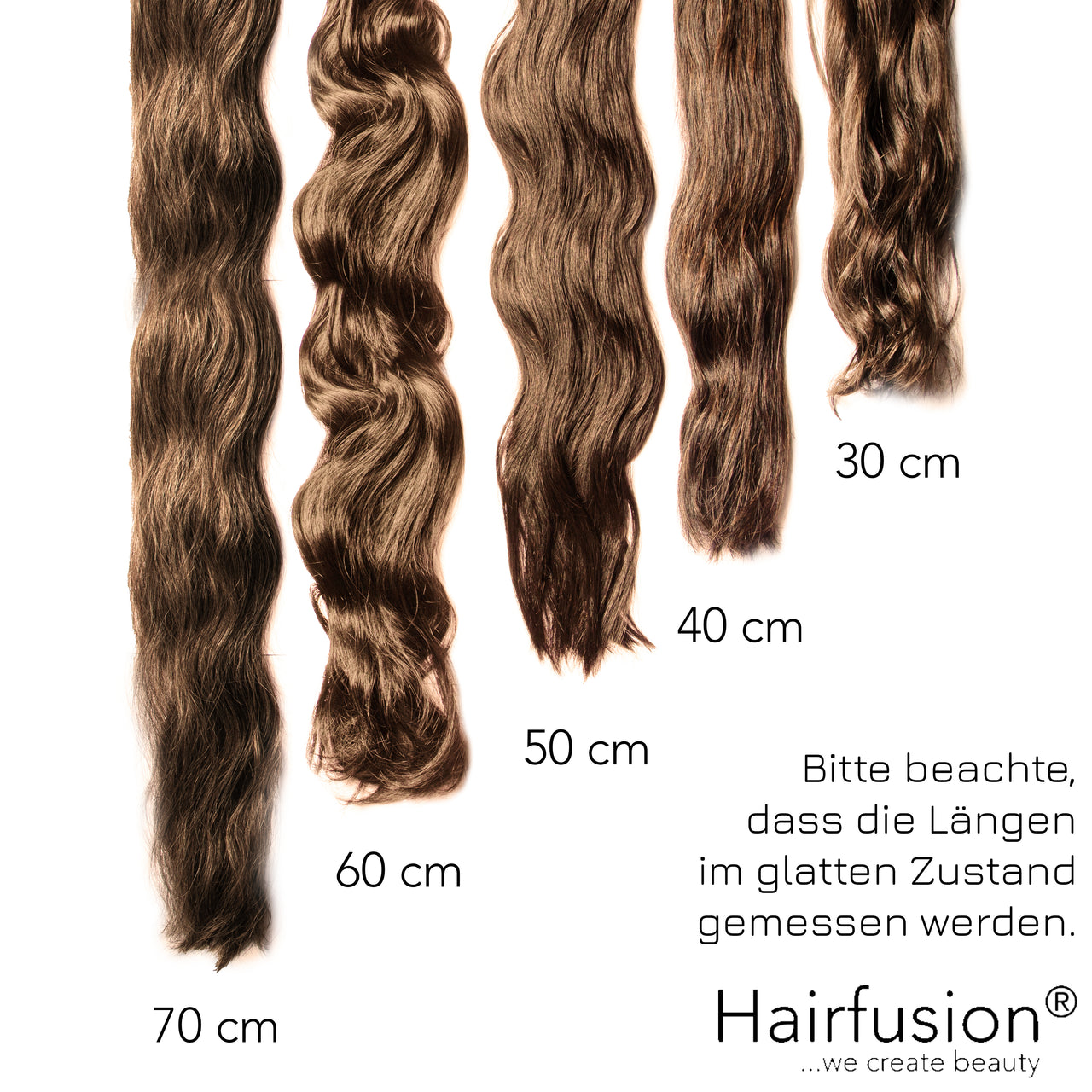 Bonding Extensions PREMIUM QUALITÄT GEWELLT einfarbig - 25 Stück