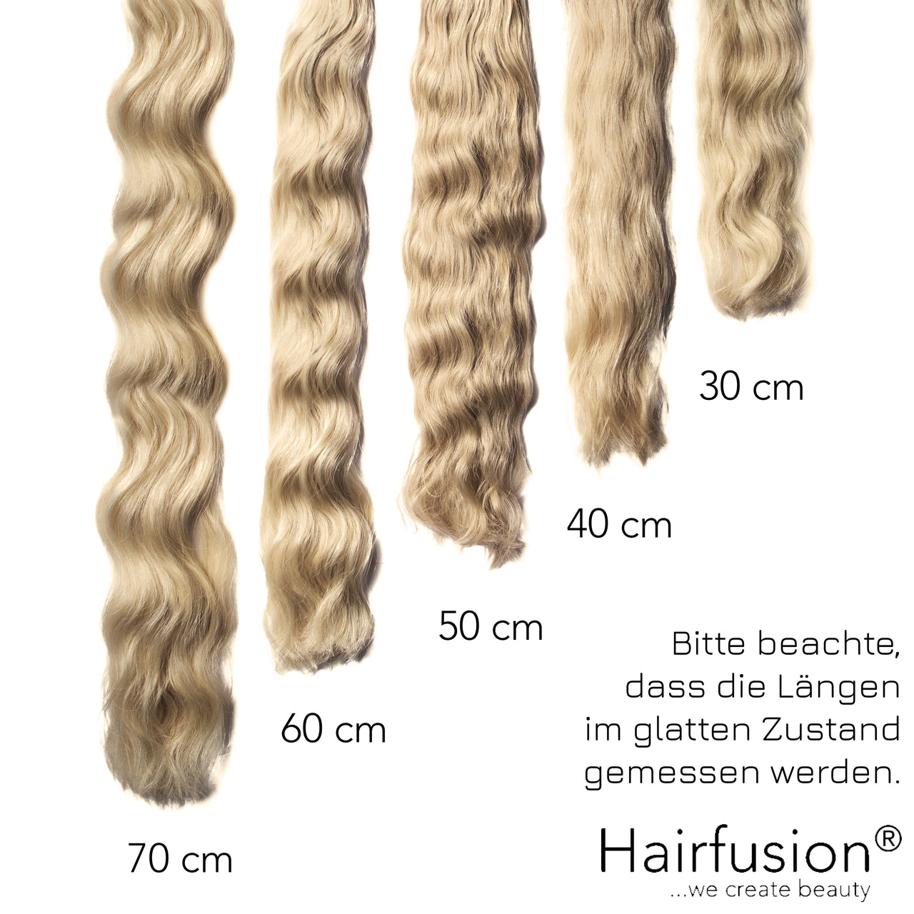 Bonding Extensions PREMIUM QUALITÄT GEWELLT einfarbig - 25 Stück